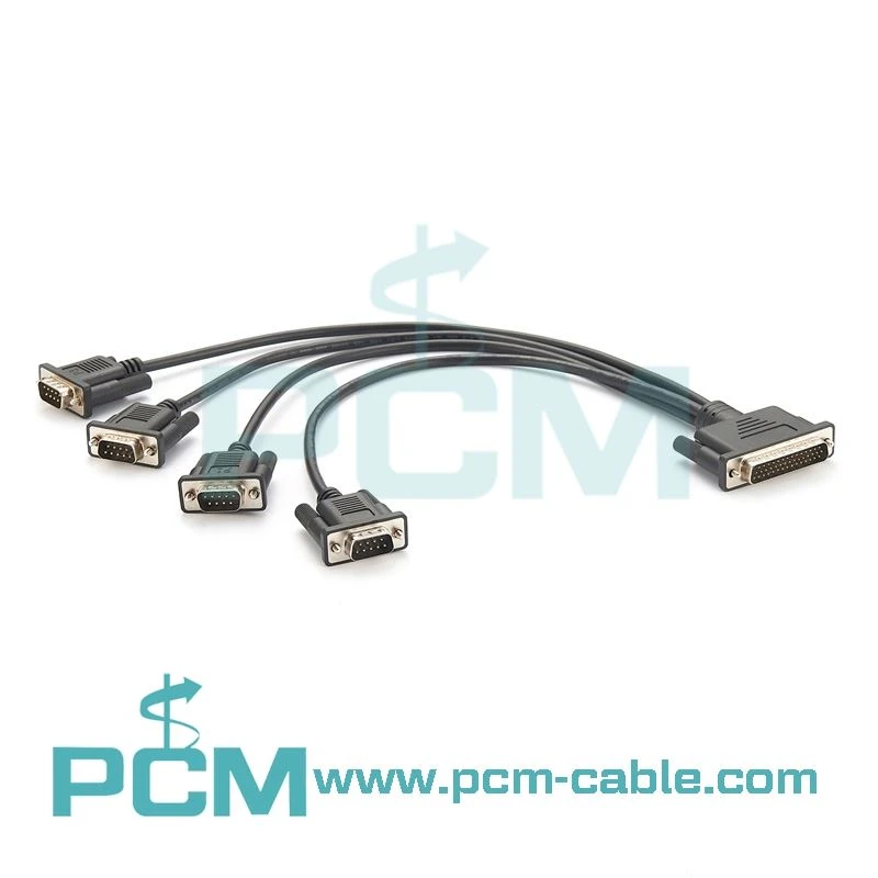 DB44 to 4x DB9 COM Port Cable 2