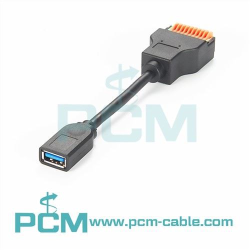 USB 3.{1}} Klemmiplokk kaabliga