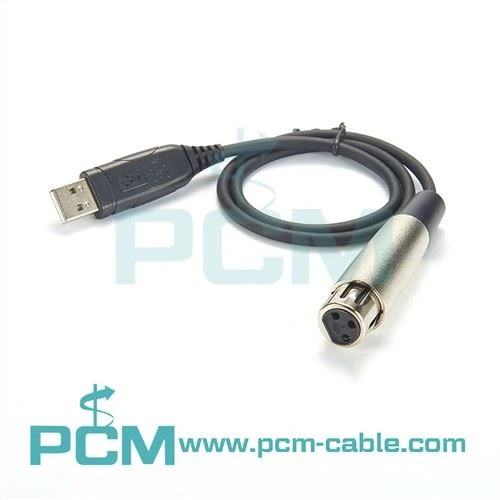 XLR USB heliliidese kaabel