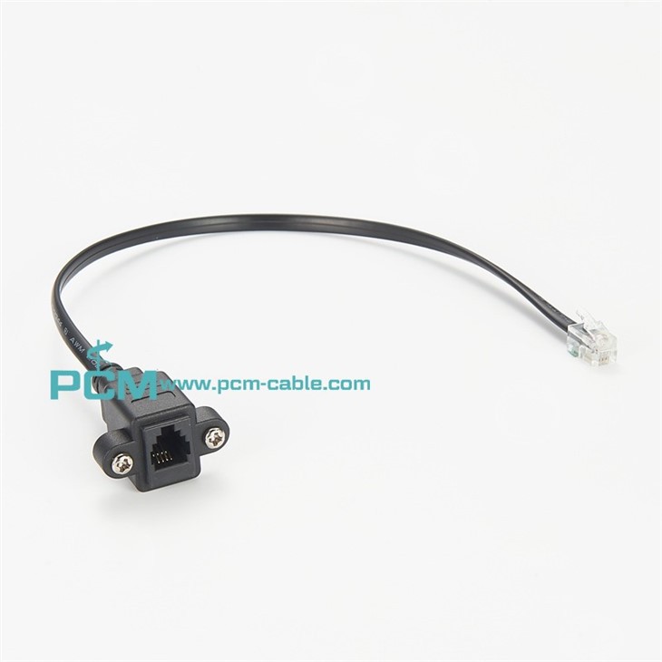 rj9 Panel Mount cable telephone cable