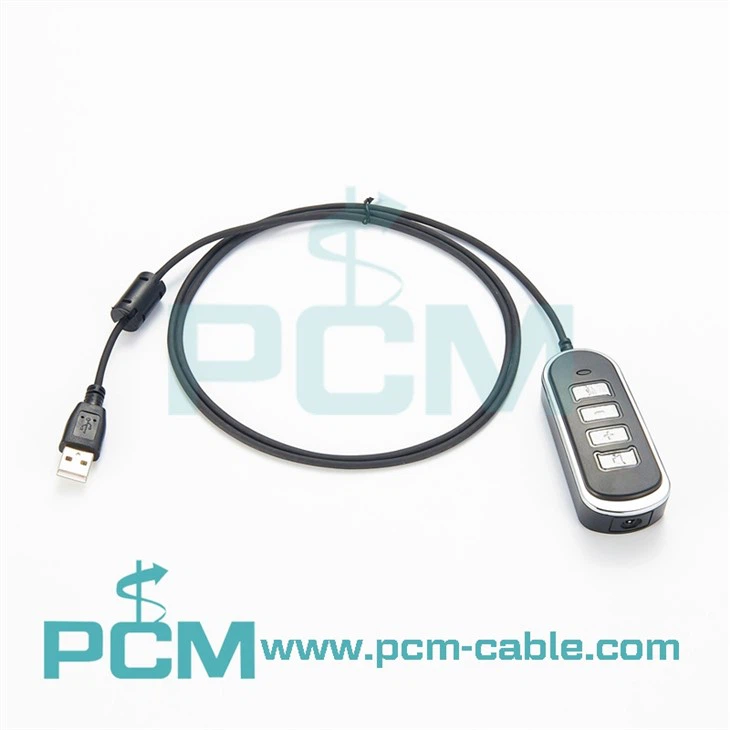 USB-3,5 mm pistikupesaga kõnekeskuse peakomplekti adapteri kaabel