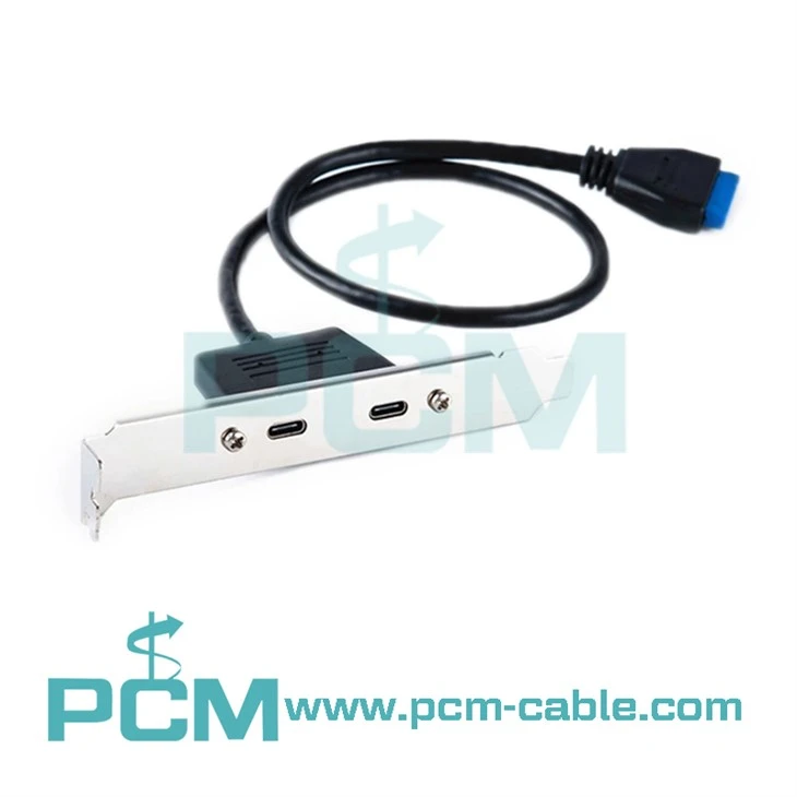 Kahekordne USB 3.{1}} Paneeli tüüp emaplaadi 20 kontaktiga päisekaabel