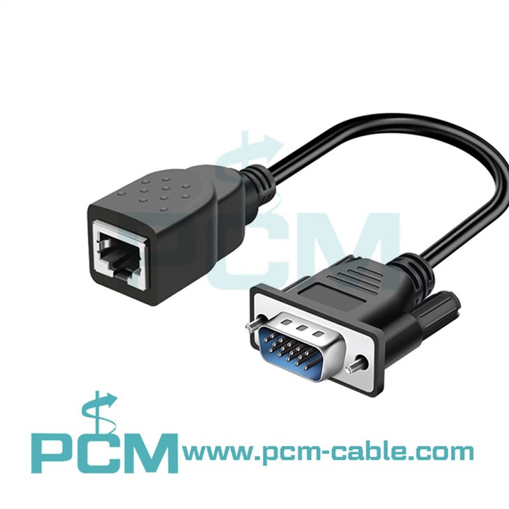VGA-RJ45 muunduri adapteri pistik