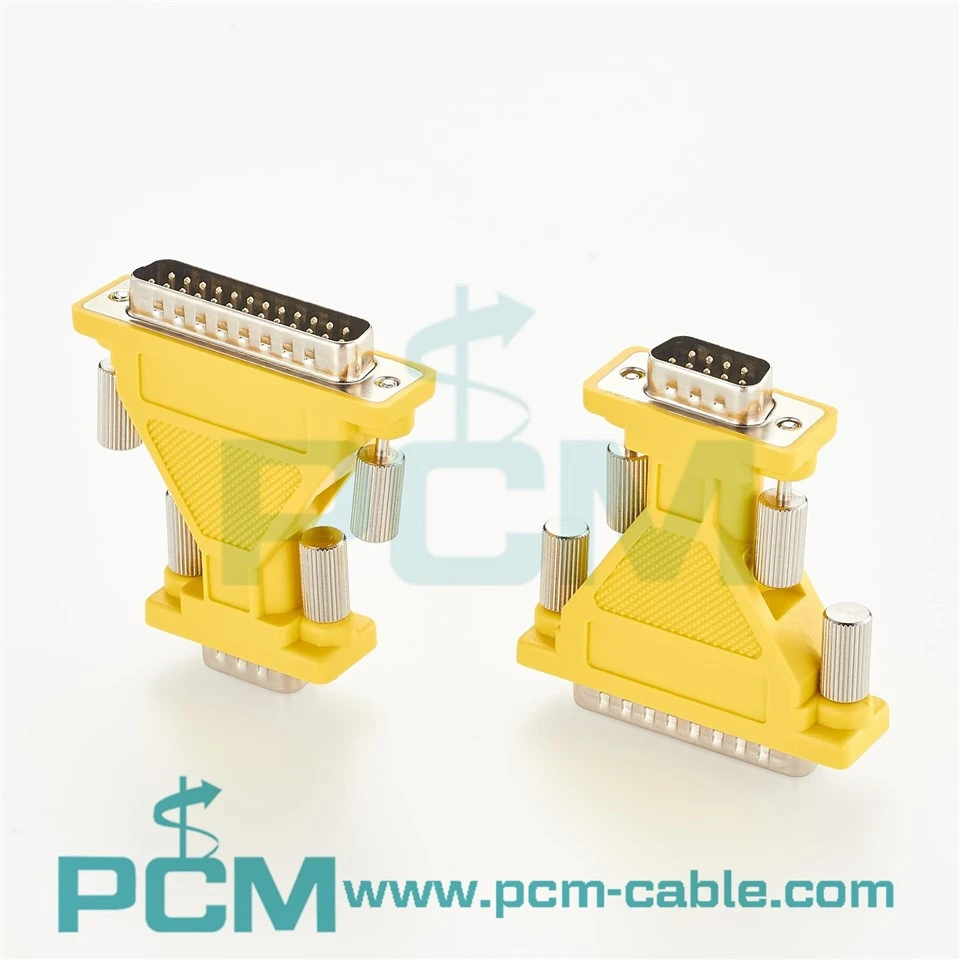 DB25 Male to DB9 Male D-Sub RS232 Serial Adapter factory