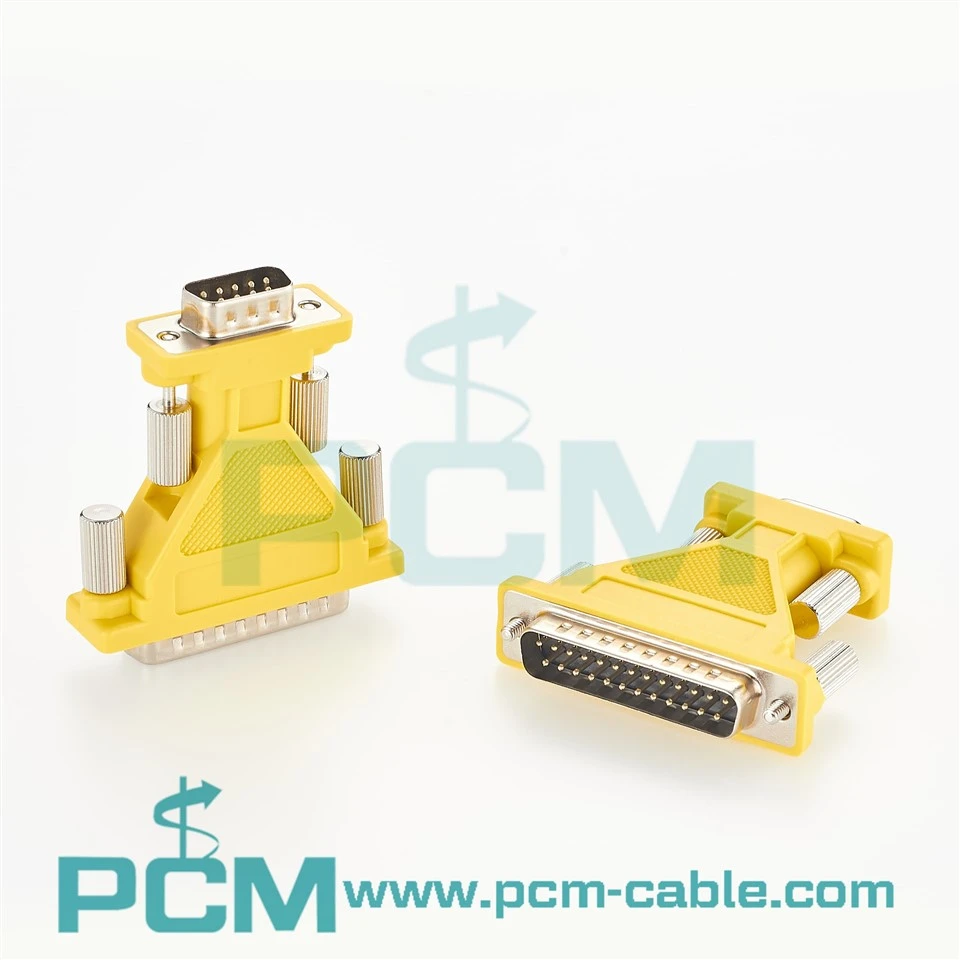 DB25 isane DB9 isane D-alam-RS232 jadaadapter
