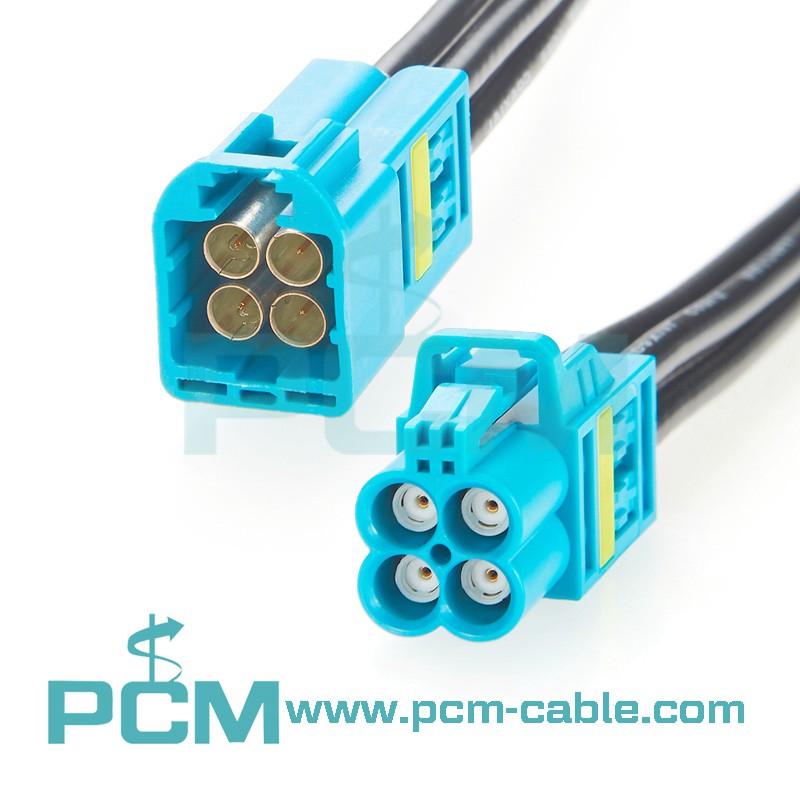 Fakra Cable Mini Fakra Z-type Female To 4-Port Male Cable Auto Wire Harness Fakra Cable Mini Fakra Z-type Female To 4-Port Male Cable Auto Wire Harness