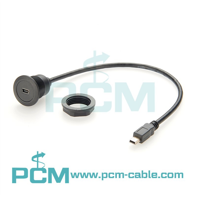 mini usb round panel mount cable mini usb round panel mount cable