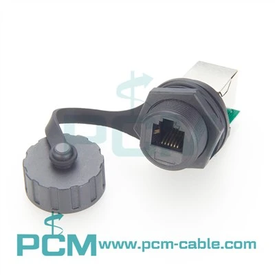 6P6C RJ12 veekindel paneelikinnitusega siduri sisemine telefoniadapter