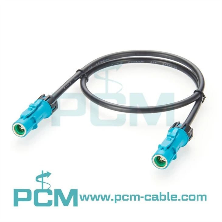 Waterproof Fakra HSD 4 Pin Cable Assembly LVDS